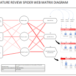 Literature review spider web matrix diagram